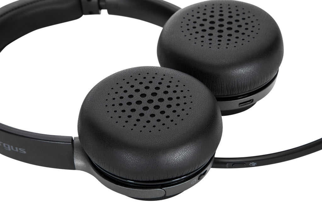 Targus AEH104TT headphones/headset Wired & Wireless Head-band Calls/Music USB Type-C Bluetooth Black - AEH104TT