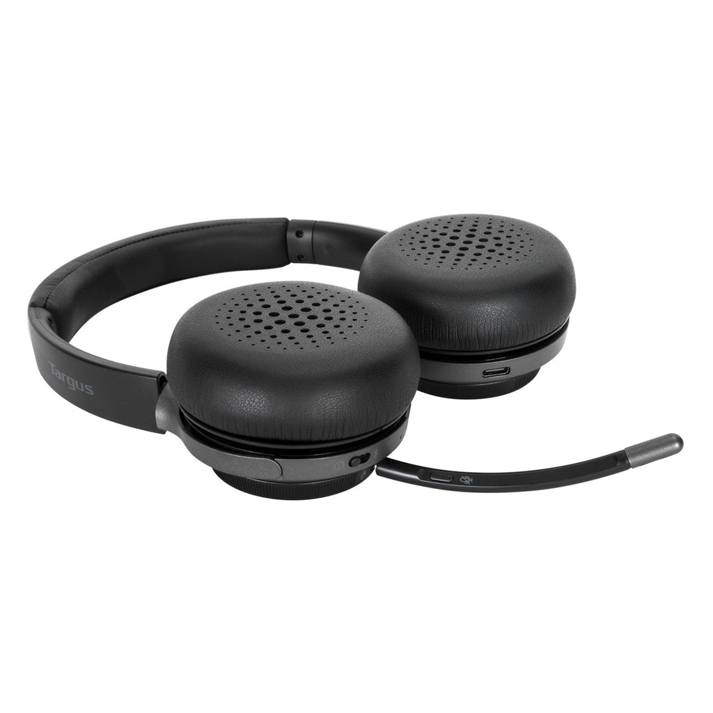 Targus AEH104TT headphones/headset Wired & Wireless Head-band Calls/Music USB Type-C Bluetooth Black - AEH104TT
