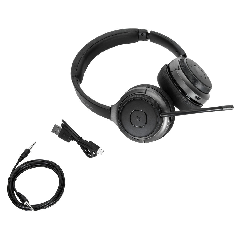 Targus AEH104TT headphones/headset Wired & Wireless Head-band Calls/Music USB Type-C Bluetooth Black - AEH104TT