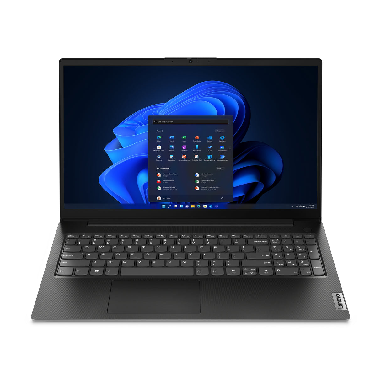 Lenovo V15 G4 AMN AMD Ryzen™ 5 7520U Laptop 39.6 cm (15.6") Full HD 8 GB LPDDR5-SDRAM 256 GB SSD Wi-Fi 6 (802.11ax) Windows 11 Pro Black - 83CQ001NUS