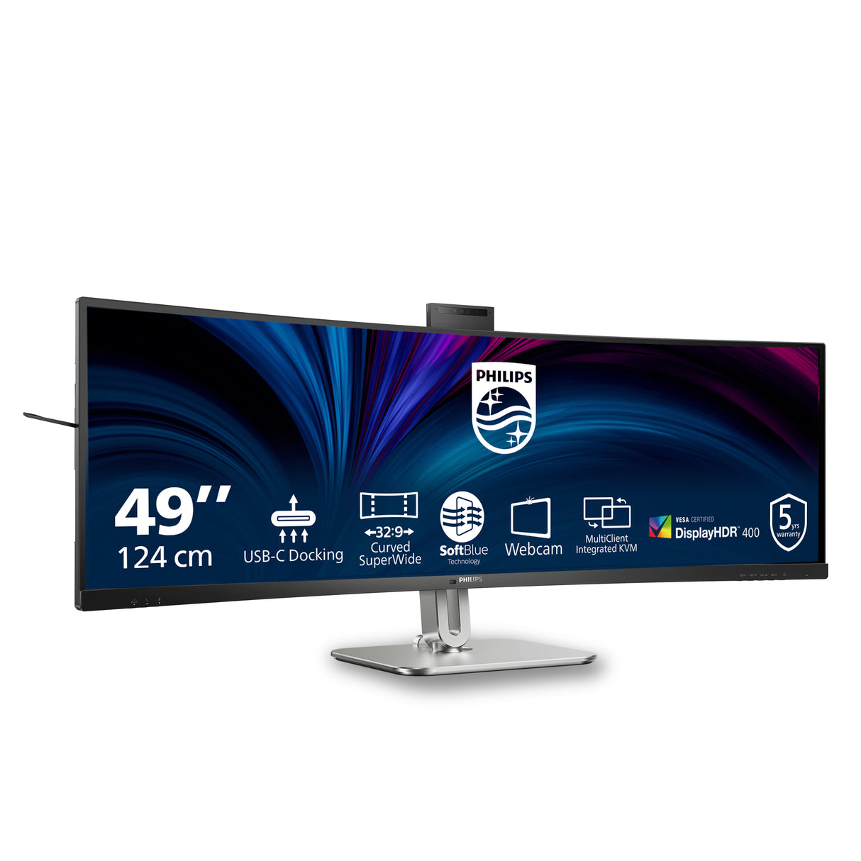 Philips 49B2U6900CH/75 computer monitor 124 cm (48.8") 5120 x 1440 pixels Dual QHD LCD Black - 49B2U6900CH