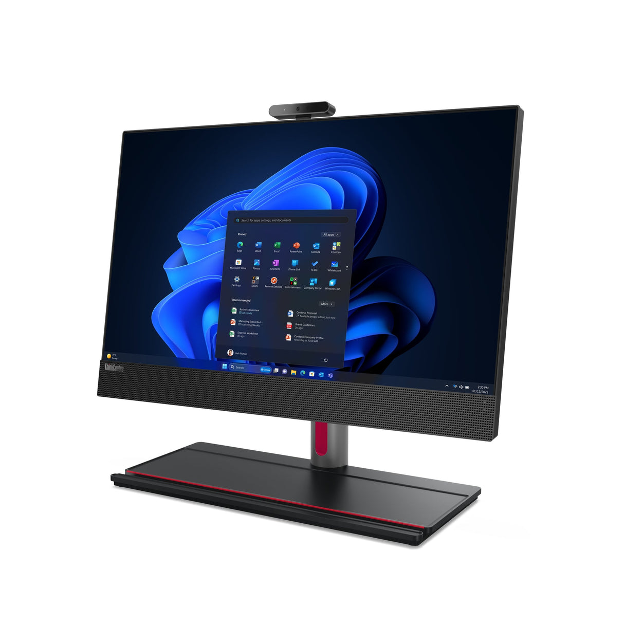 Lenovo ThinkCentre M90a Gen 5 Intel® Core™ i7 i7-14700 60.5 cm (23.8") 1920 x 1080 pixels All-in-One PC 16 GB DDR5-SDRAM 512 GB SSD Windows 11 Pro Wi-Fi 6E (802.11ax) Black - 12SH0028US LENOVO