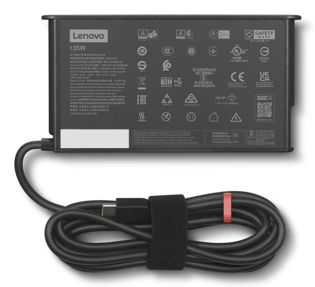 Lenovo 4X21H27800 power adapter/inverter Indoor 135 W Black - 4X21H27800