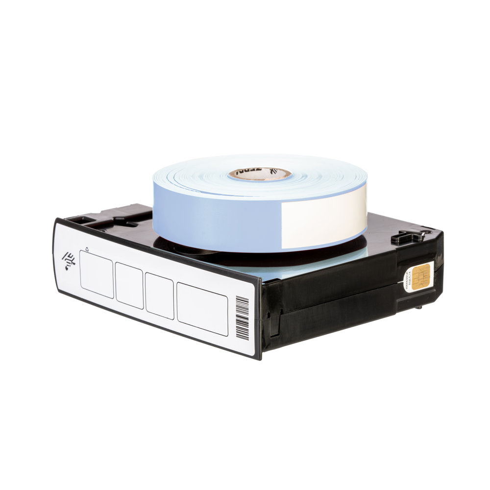 Zebra DT Wristband Cartridge Kit, Polypropylene, Blue (1" x 11") - 10006995-2K ZEBRA