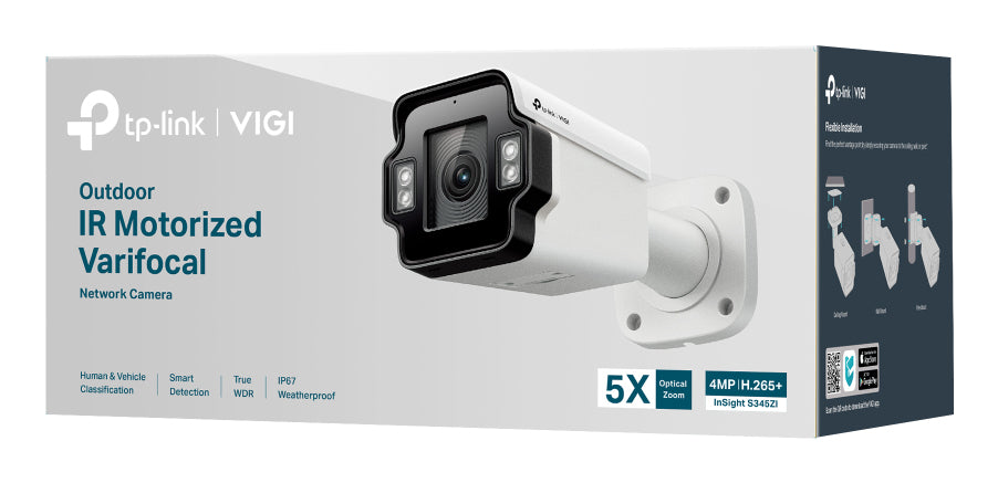TP-Link VIGI InSight S345ZI Bullet IP security camera Outdoor 2688 x 1520 pixels Wall - INSIGHT S345ZI