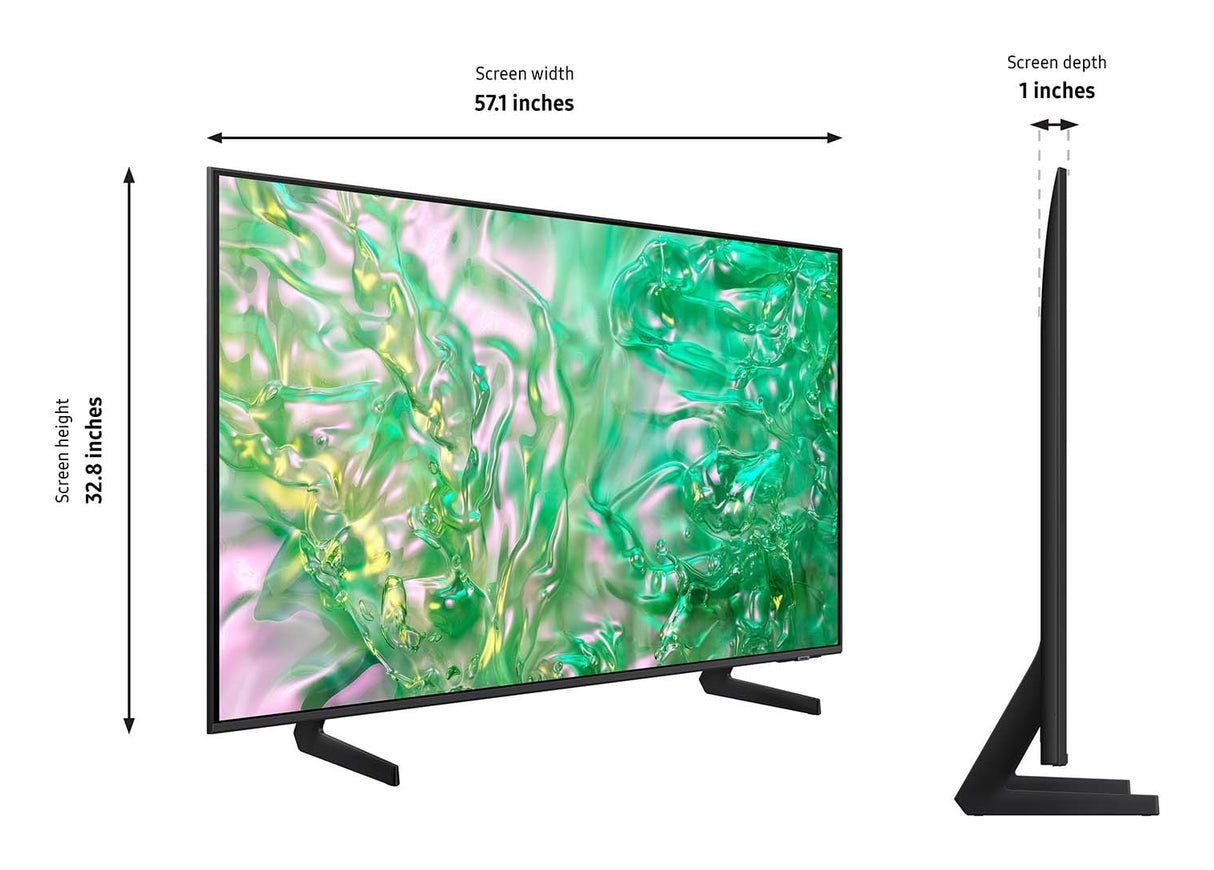 Samsung HU8000F HG65U800FNF 165.1 cm (65") 4K Ultra HD Smart TV Black 20 W - HG65U800FNFXZA SAMSUNG