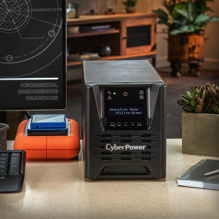CyberPower Smart App Sinewave uninterruptible power supply (UPS) Line-Interactive 0.75 kVA 750 W 6 AC outlet(s) - PR750LCD3C