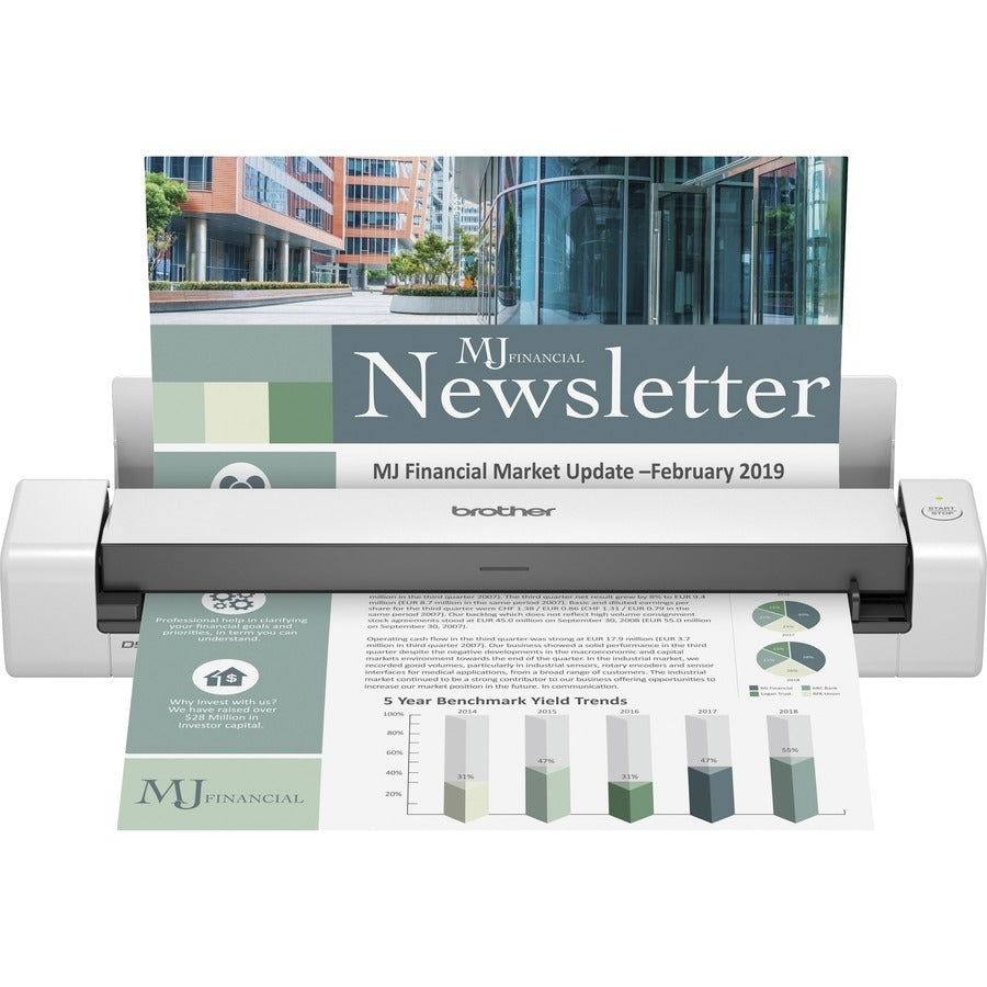 Brother DS-740D scanner Sheet-fed scanner 600 x 600 DPI A4 Black, White - DS740D BROTHER INTERNATIONAL