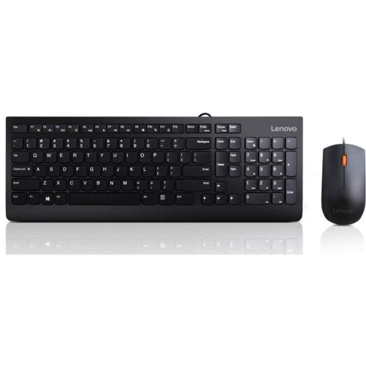 Lenovo 300 keyboard Mouse included USB QWERTY US English Black - GX30M39606