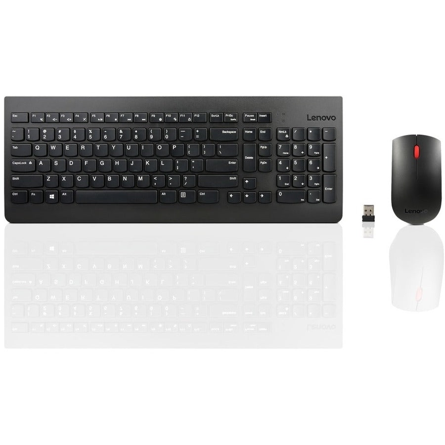 Lenovo Wireless Keyboard Mouse Combo - USB Wireless RF - USB Wireless RF - Optical - 1200 dpi - 3 Bu - GX30N81775
