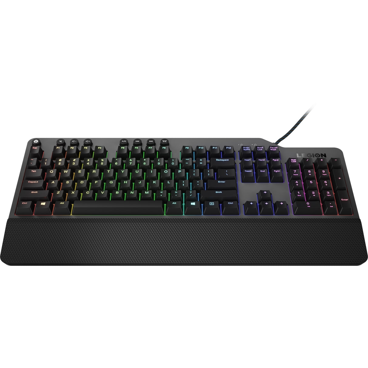 Lenovo Legion K500 keyboard USB QWERTY US English Black, Grey - GY40T26478