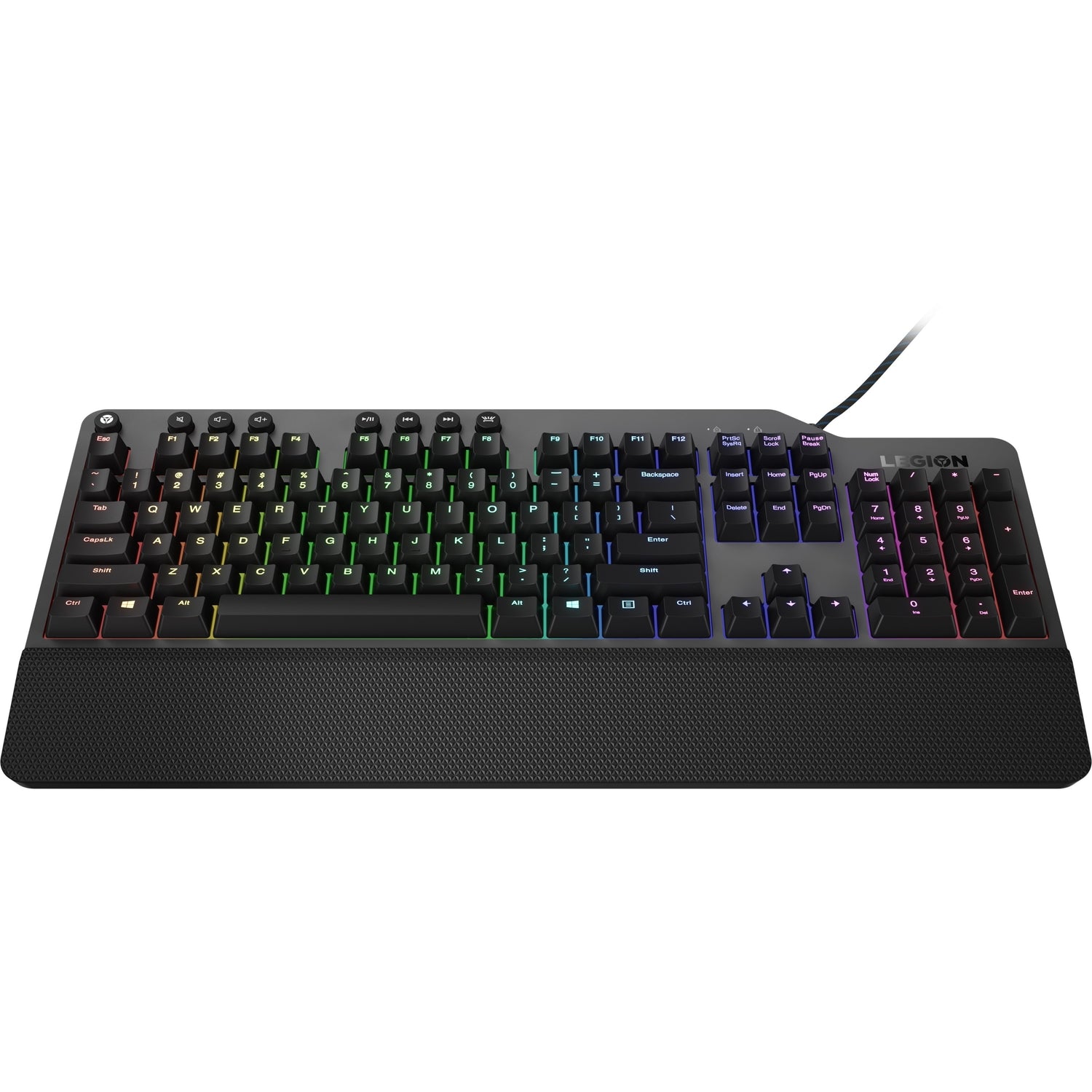 Lenovo Legion K500 keyboard USB QWERTY US English Black, Grey - GY40T26478