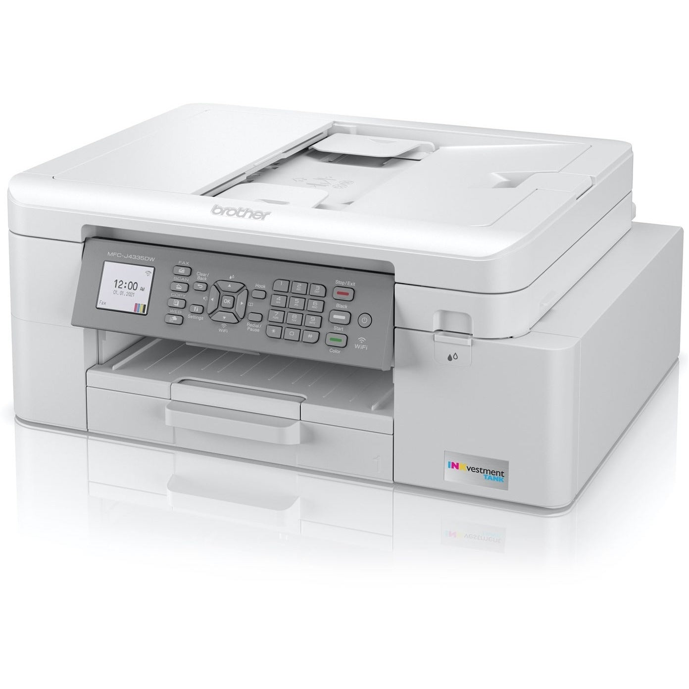 Brother INKvestment Tank MFC-J4335DW Inkjet Multifunction Printer-Color-Copier/Fax/Scanner-4800x1200 - MFCJ4335DW