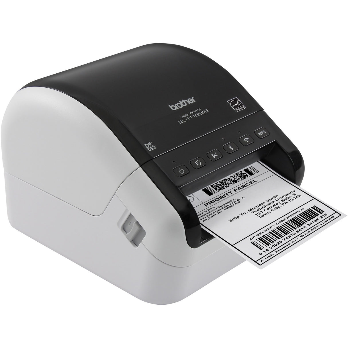 Brother QL-1110NWB label printer Direct thermal 300 x 300 DPI 110 mm/sec Wired & Wireless DK Wi-Fi B - QL-1110NWB