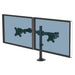 Fellowes Reflex Dual Monitor Arm - Dual Monitor Mount for 8KG 27 Inch Screens - Adjustable Monitor Desk Mount - Tilt 45° Pan 180° Rotation 360°, VESA 75 x 75/100 x 100 - Black - 8502601
