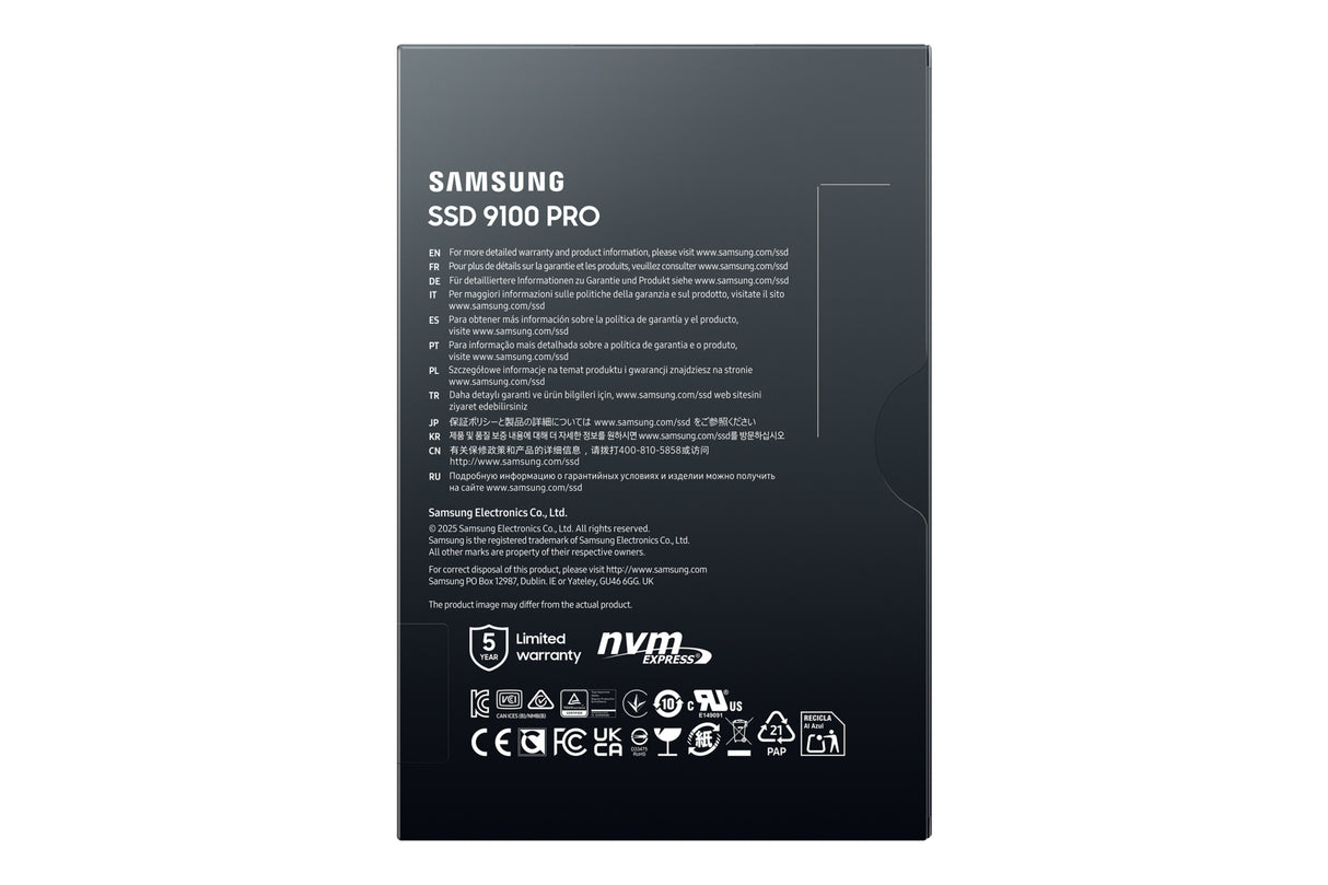 Samsung MZ-VAP4T0B 4 TB M.2 PCI Express 5.0 NVMe V-NAND TLC - MZ-VAP4T0B/AM