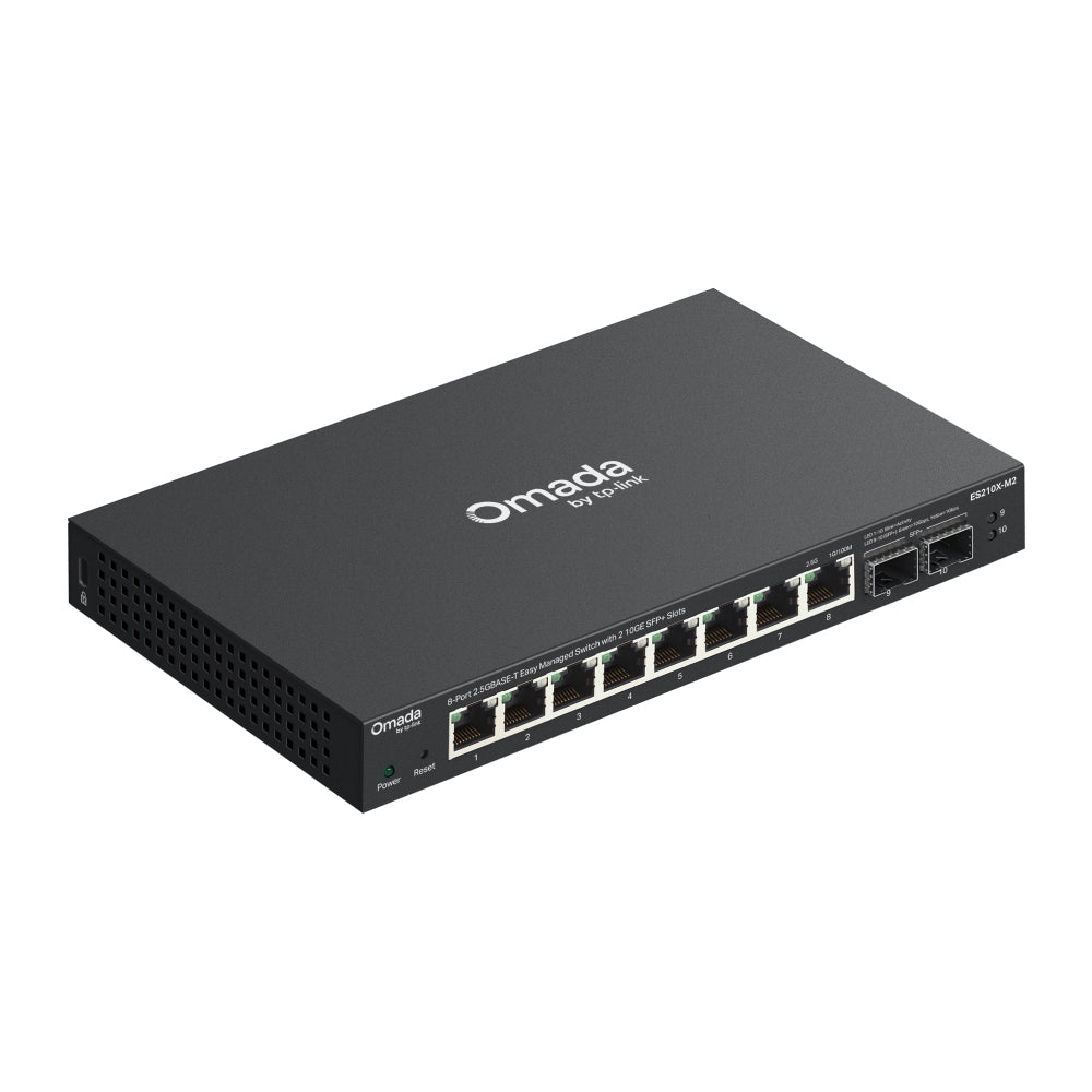 TP-Link ES210X-M2 network switch Managed 2.5G Ethernet (100/1000/2500) Desktop/Wall-Mounting Black - ES210X-M2