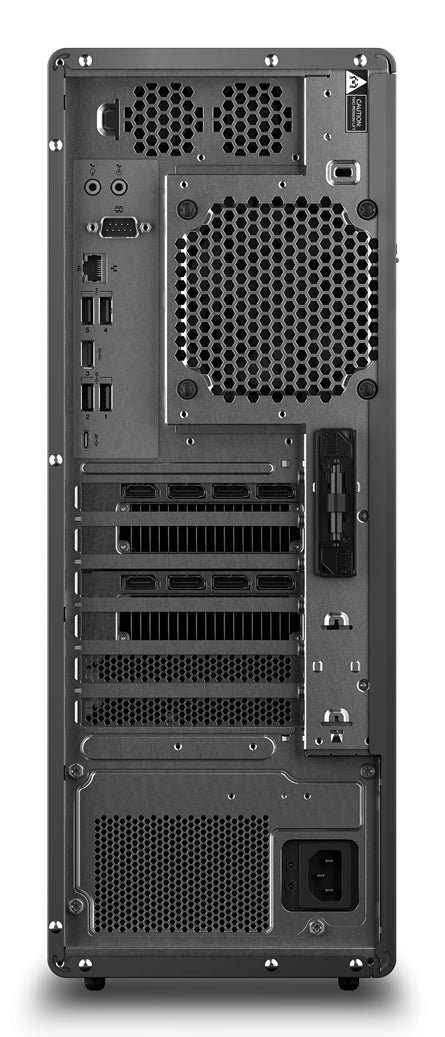 Lenovo ThinkStation P5 Intel Xeon W w3-2425 32 GB DDR5-SDRAM 1 TB SSD NVIDIA T1000 Windows 11 Pro for Workstations Tower Workstation Black, Red - 30GA004MUS