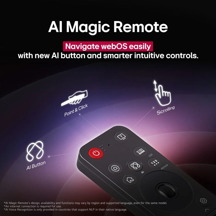LG OLED AI OLED77B5PUA 195.6 cm (77") 4K Ultra HD Smart TV Wi-Fi Black - OLED77B5PUA.AUS LG