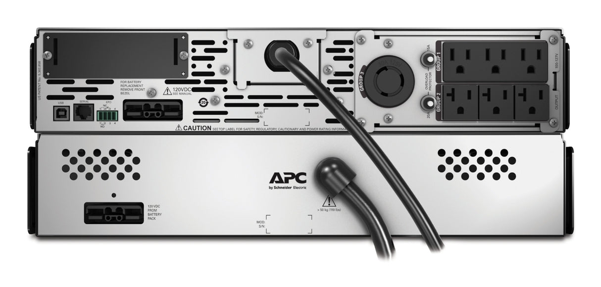 APC Smart-UPS X 3000VA uninterruptible power supply (UPS) Line-Interactive 3 kVA 2700 W 7 AC outlet(s) - SMX3000RMLV2U APC