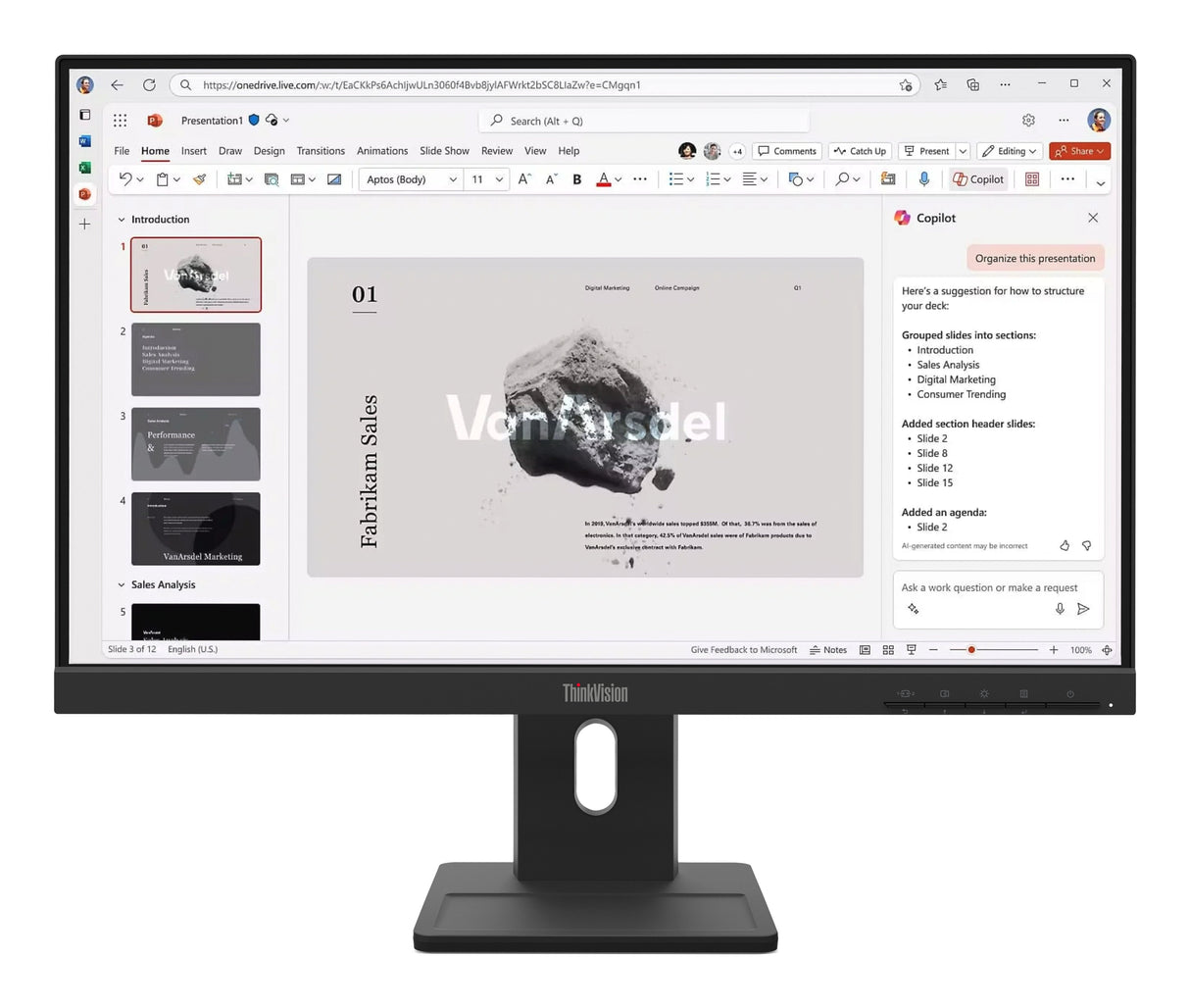 Lenovo ThinkVision E22-40 Monitor - 64C9MAR6US LENOVO