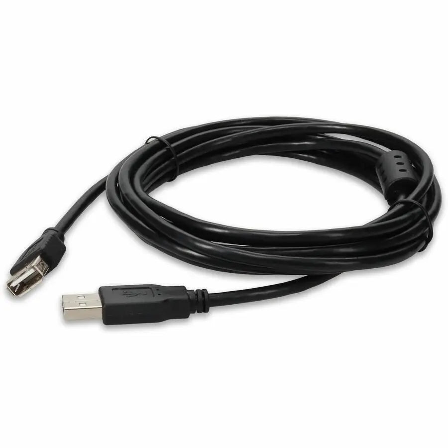 ADD-ON AddOn 10ft USB 2.0 (A) Male to Female Black Cable - 100% compatible and guaranteed to work - USBEXTAA10FB