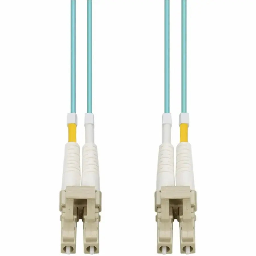 ADD-ON AddOn 35m LC (Male) to LC (Male) Aqua OM4 Duplex Fiber OFNR (Riser-Rated) Patch Cable - 100% compatible and guaranteed to work in OM4 and OM3 applications - ADD-LC-LC-35M5OM4