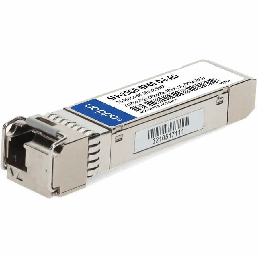 ADD-ON AddOn SFP28 Module - For Data Networking, Optical Network - 1 x LC 25GBase-BX Network - Optical Fiber - 9/125 µm - Single-mode - 25 Gigabit Ethernet - 25GBase-BX - TAA Compliant - SFP-25GB-BX40-D-I-AO