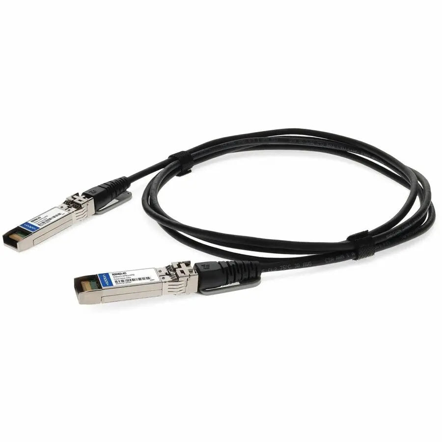 ADD-ON AddOn Twinaxial Network Cable - 2.13 ft Twinaxial Network Cable for Network Device, Transceiver, Server, Switch, Router - First End: 1 x SFP56 Network - Second End: 1 x SFP56 Network - 56 Gbit/s - 30 ... - R0M46A-AO