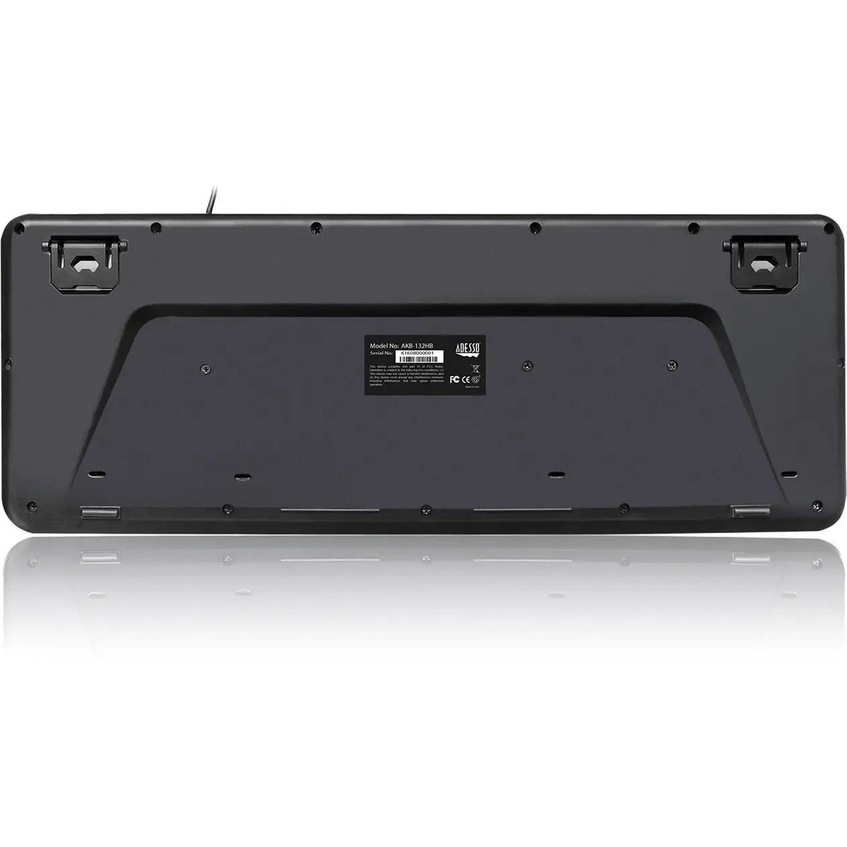 ADESSO Adesso Multimedia Desktop Keyboard with 3-Port USB Hub - Cable Connectivity - USB Interface - 104 Key Media Player, Volume Down, Volume Up, Mute, Play/Pause, Previous Track, Next Track, Stop, My Compu... - AKB-132HB