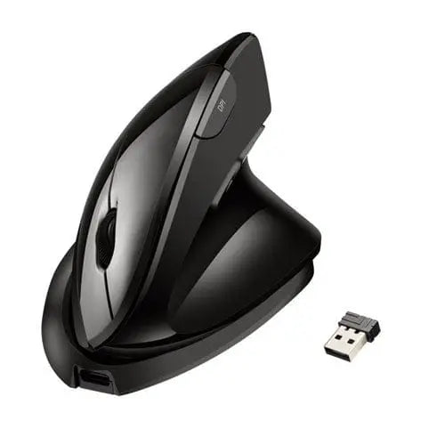 ADESSO iMouse V30 Wireless Adjustable Vertical Ergonomic Mouse-TAA, 2.4 GHz/30 ft Wireless Range, Right Hand Use, Black - IMOUSEV30