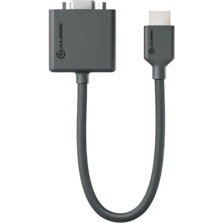 ALOGIC Alogic Elements HDMI to VGA Adapter with Audio - 7.87" HDMI/Micro-USB/VGA/Mini-phone A/V Cable for Audio/Video Device, Projector, Notebook, Gaming Console, Speaker, Home Theater System - First End: 1 - EL2HDVGA-ADP