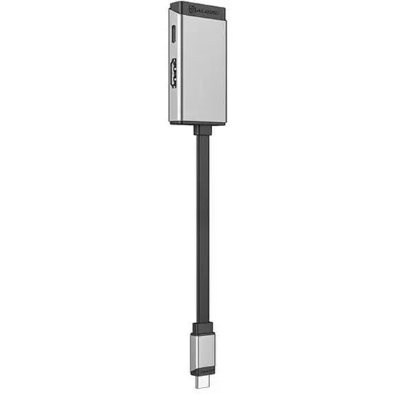 ALOGIC Alogic MagForce DUO Charge 2-IN-1 Adapter - 1 x USB Type C - Male - 1 x HDMI 2.0 Digital Audio/Video - Female, 1 x USB Type C - Female - 3840 x 2160 Supported