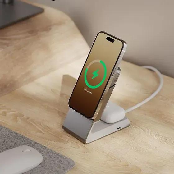 ALOGIC ALOGIC Matrix 2-in-1 Magnetic Charging Dock - White - MSCDDWH