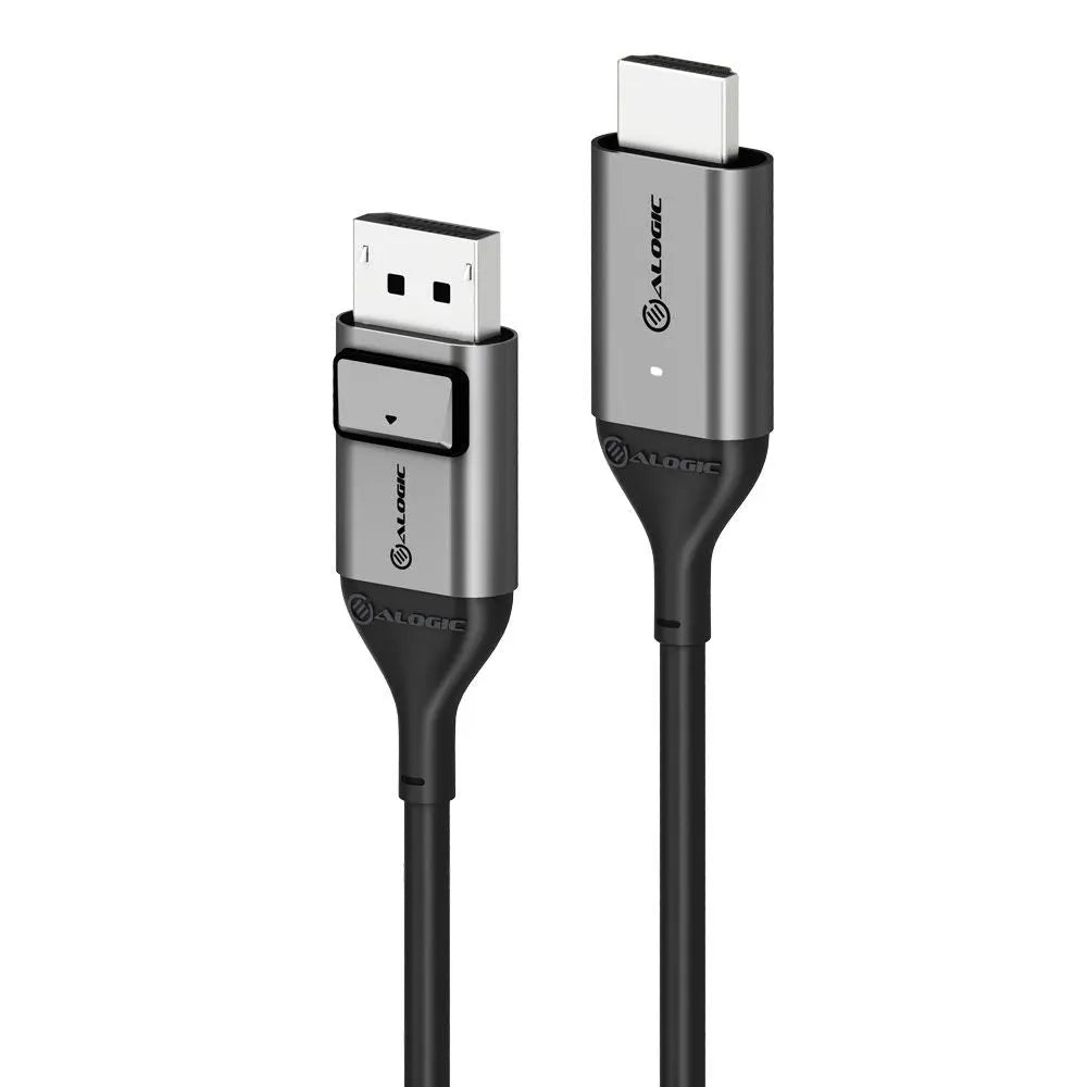 ALOGIC ALOGIC ULDPHD02-SGR video cable adapter 2 m DisplayPort HDMI Black, Silver