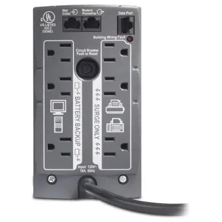 APC APC Back-UPS CS 500VA Tower UPS - 500VA/300W - 3 Minute Full Load - 3 x NEMA 5-15R - Battery Backup System, 3 x NEMA 5-15R - Surge-protected