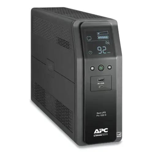 APC APC Back-UPS PRO BR Series SineWave Battery Backup System, 10 Outlets, 1,000 VA, 1,080 J - BR1000MS