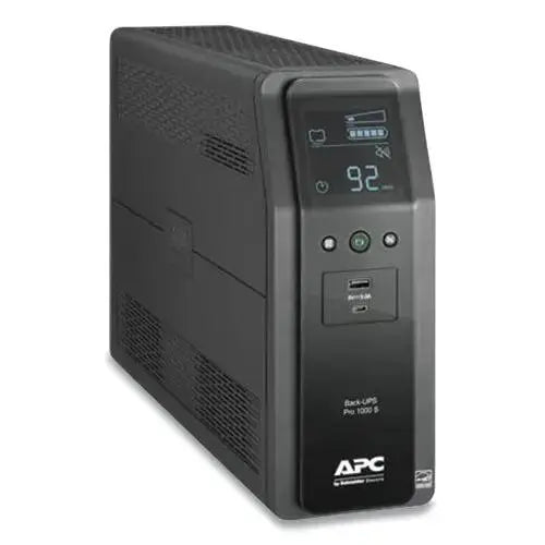 APC APC Back-UPS PRO BR Series SineWave Battery Backup System, 10 Outlets, 1,000 VA, 1,080 J - BR1000MS