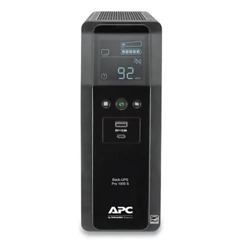 APC APC Back-UPS PRO BR Series SineWave Battery Backup System, 10 Outlets, 1,000 VA, 1,080 J - BR1000MS