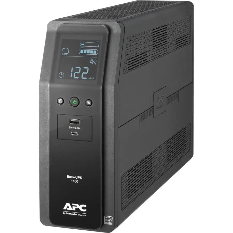 APC APC by Schneider Electric Back-UPS Pro 1100VA Tower UPS - 0U Tower - AVR - 16 Hour Recharge - 4.24 Minute Stand-by - 120 V AC Input - 120 V AC Output - 10 x NEMA 5-15R, 2 x USB - BN1100M2-CA