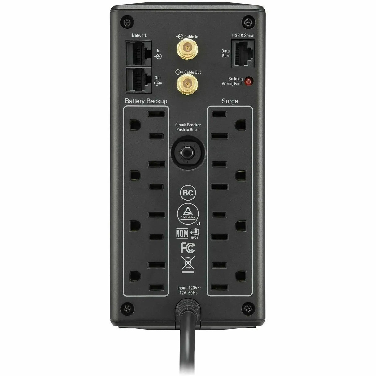 APC APC by Schneider Electric Back UPS Pro BX850M, Compact Tower, 850VA, AVR, LCD, 120V - Tower - 12 Hour Recharge - 2 Minute Stand-by - 120 V AC Input - 120 V AC Output - 8 x NEMA 5-15R - BX850M
