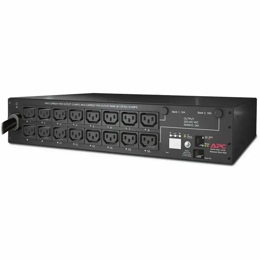 APC APC by Schneider Electric Rack PDU, Switched, 2U, 30A, 208V, (16)C13 - Switched - NEMA L6-30P - 16 x IEC 60320 C13 - 230 V AC - 2U - Rack-mountable - AP7911B