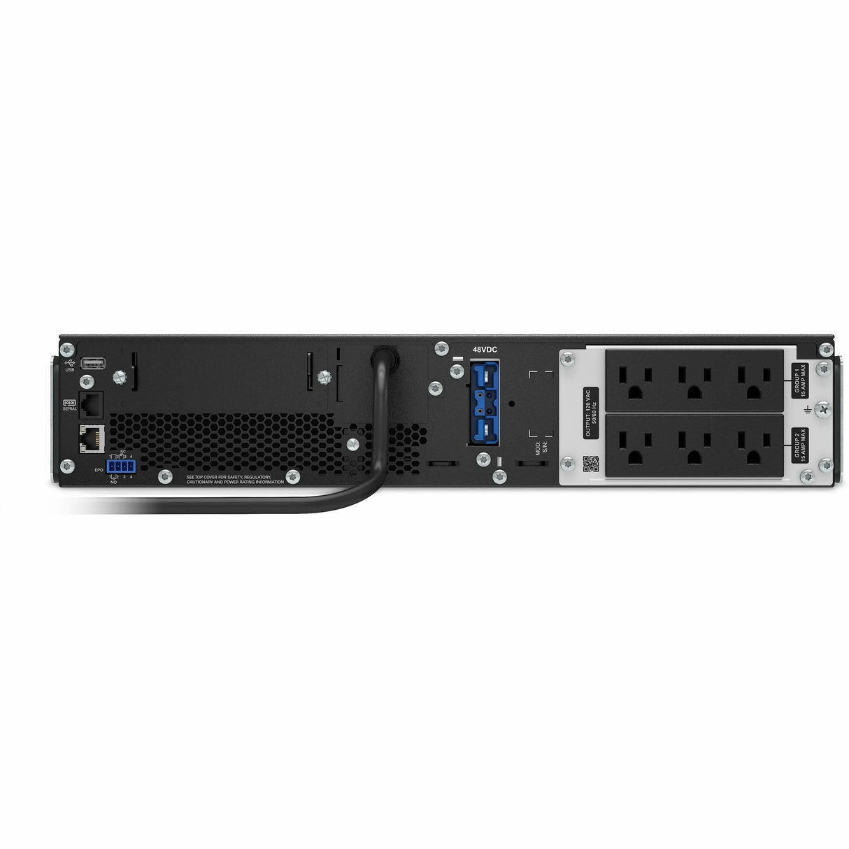 APC APC by Schneider Electric Smart-UPS SRT 1500VA RM 120V - 2U Rack-mountable - 3 Hour Recharge - 5 Minute Stand-by - 120 V AC Input - 120 V AC Output - 6 x NEMA 5-15R - SRT1500RMXLA