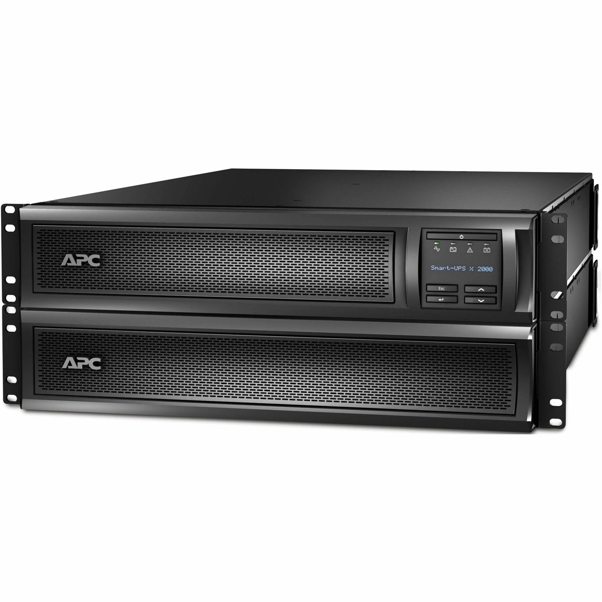 APC APC by Schneider Electric Smart-UPS X SMX2000RMLV2U 1920 VA Rack-mountable UPS - 2U Rack-mountable - 3 Hour Recharge - 11 Minute Stand-by - 110 V AC Input - 120 V AC Output - 1 x NEMA L5-20R, 3 x NEMA... - SMX2000RMLV2U