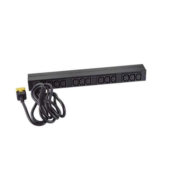 APC Power distribution unit(PDU) APC NetShelter Basic Rack PDU, 1U, 1PH, 3.7kW 230V 16A or 3.3kW 208V 16A, x12 C13 outlets, C20 cord - AP9565