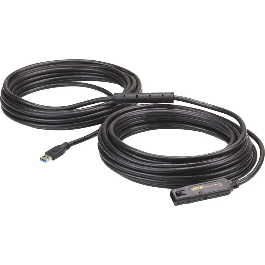 ATEN ATEN 15 m USB3.2 Gen1 Extender Cable - 49.21 ft USB Data Transfer Cable for Computer - First End: 1 x USB 3.2 (Gen 1) Type A - Male - Second End: 1 x USB 3.2 (Gen 1) Type A - Female - 5 Gbit/s - Exten... - UE3315A