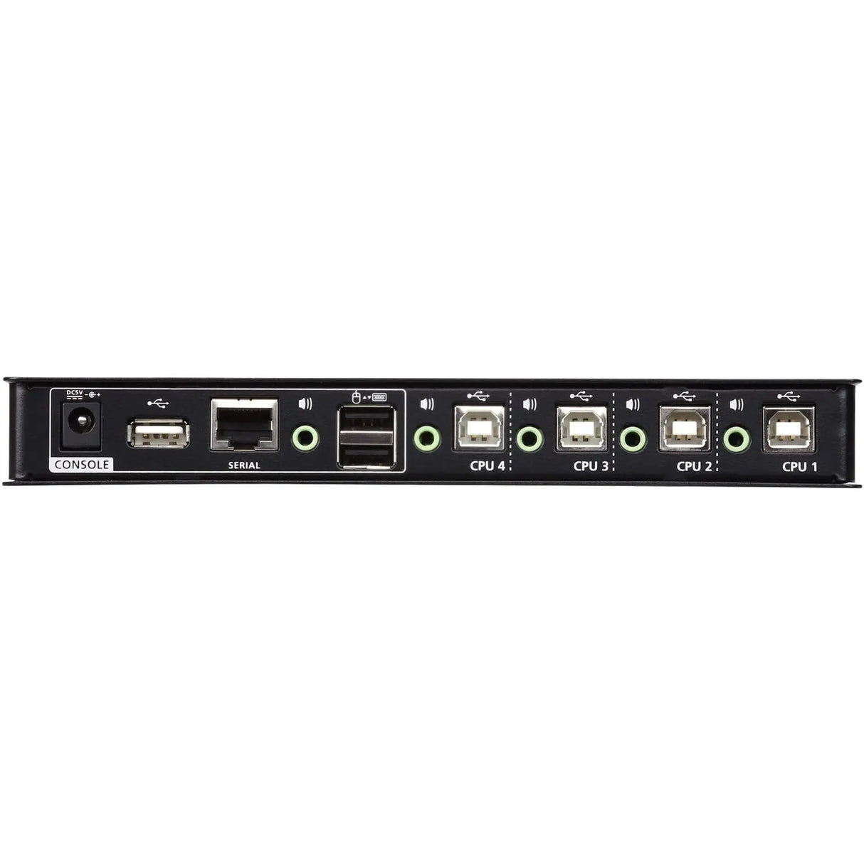 ATEN ATEN 4-port USB Boundless KM Switch - 4 Computer(s) - 1 Local User(s) - 1 x Network (RJ-45) - 8 x USB - Rack-mountable - CS724KM