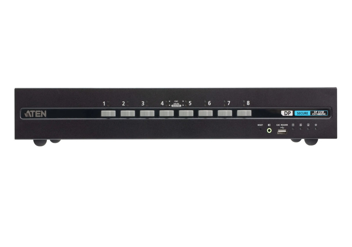 ATEN ATEN 8-Port USB DisplayPort Dual Display Secure KVM Switch with CAC (PSD PP v4.0 Compliant)