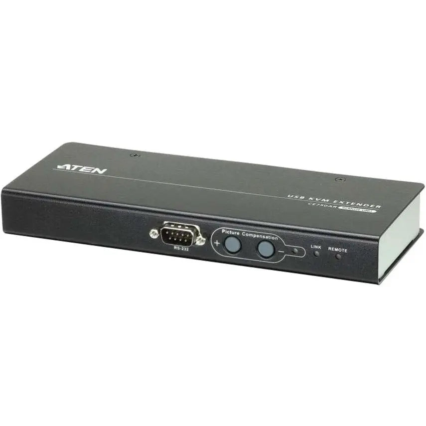 ATEN ATEN USB VGA/Audio Cat 5 KVM Extender (1280 x 1024@200m)-TAA Compliant - 1 Computer(s) - 1 Local User(s) - 1 Remote User(s) - 656.17 ft Range - WUXGA - 1920 x 1200 Maximum Video Resolution - 2 x Netwo... - CE750A