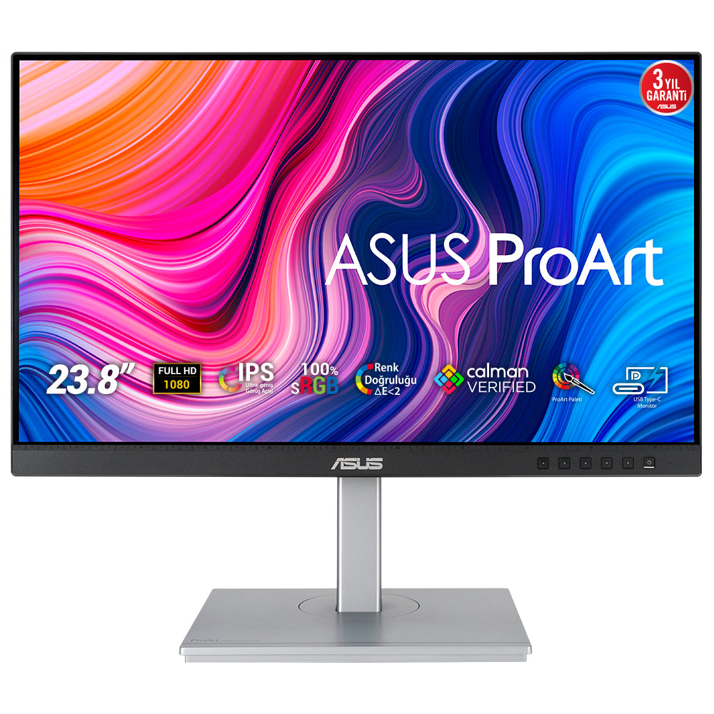 ASUS PA247CV computer monitor 60.5 cm (23.8") 1920 x 1080 pixels Full HD LED Black, Silver - PA247CV ASUS